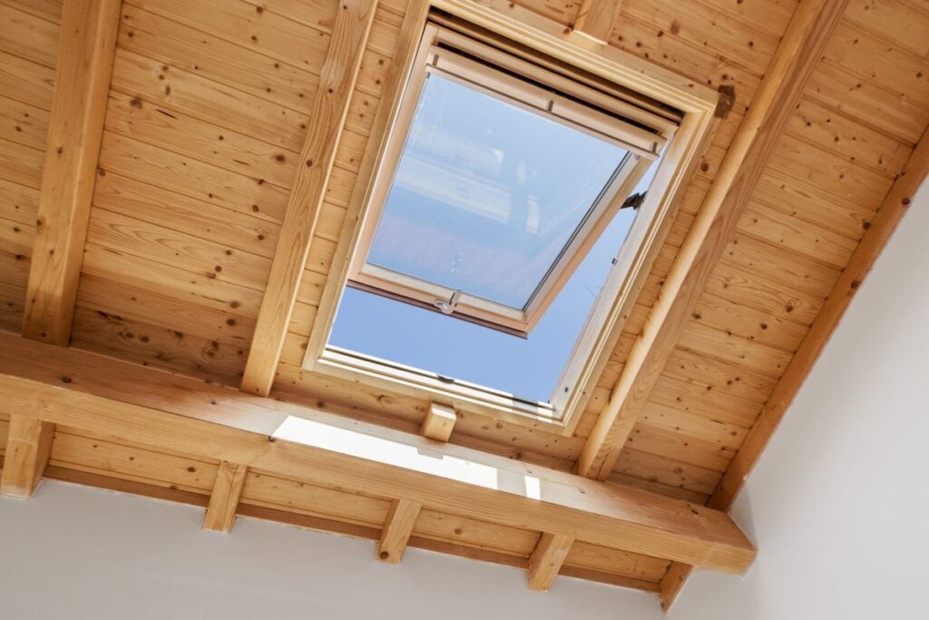 wooden skylight