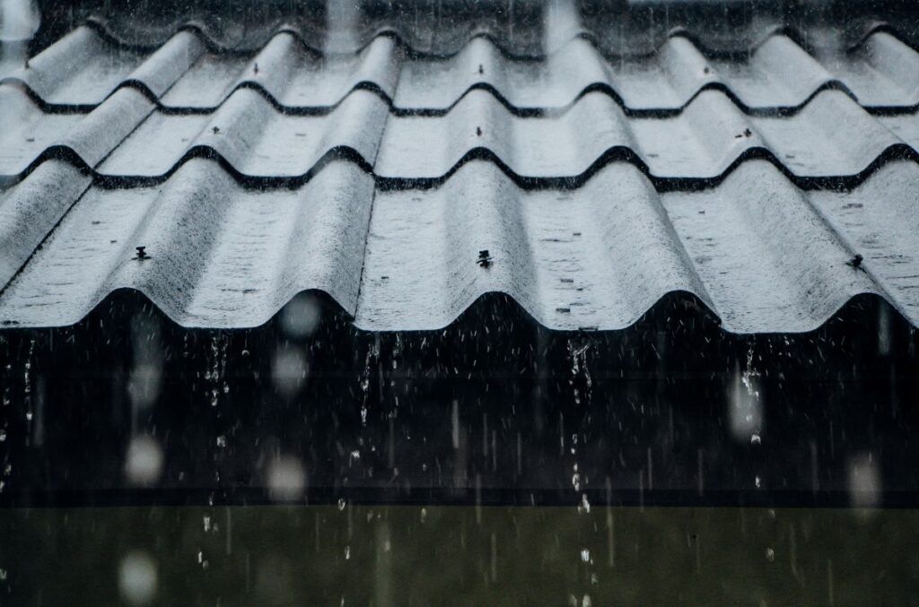 benefits of a metal roof storm water fulling on top of metallic tiles