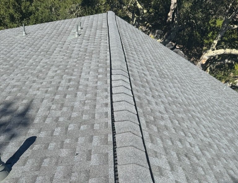 Close-up of a shingle roof